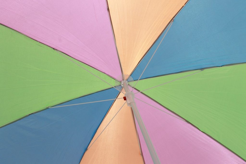 parasol en couleur