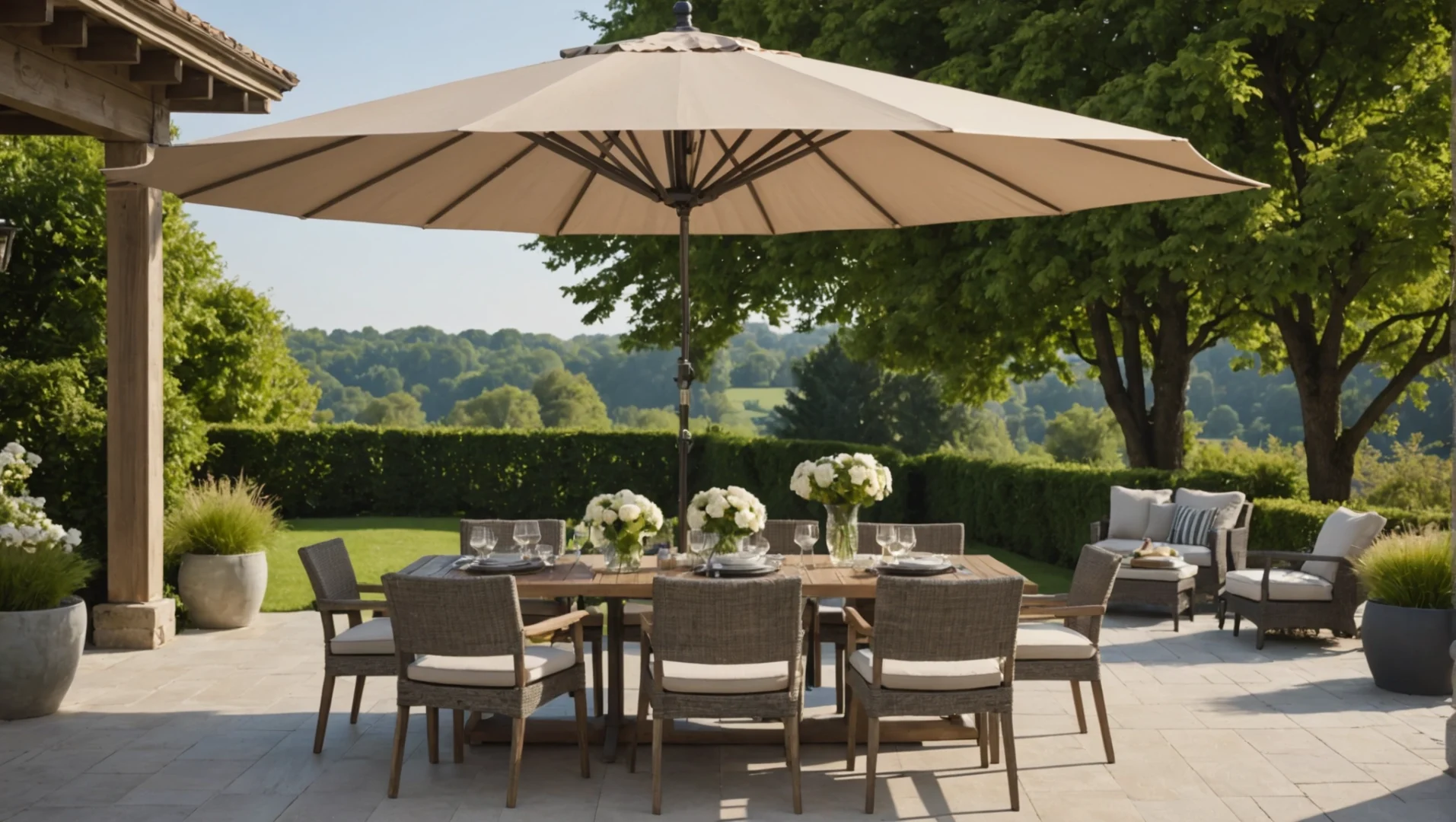parasol terrasse résistant au vent